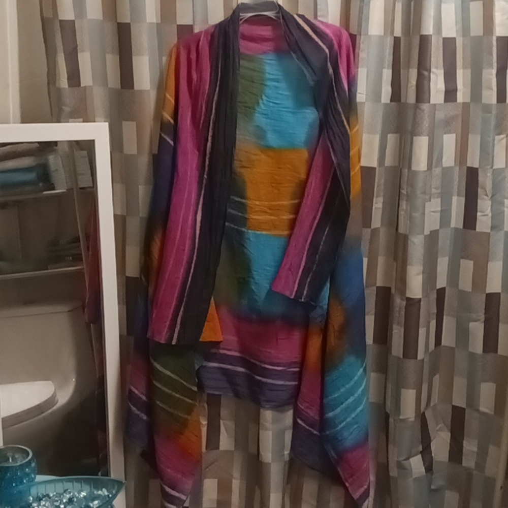 FINAL PRICE GLOBAL GIRLFRIEND beautiful big multi-colored scarf/shawl Sz OS